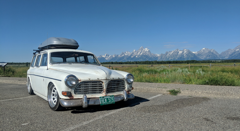 Illustration for article titled The Best Thing to Do With Your Freshly Engine Swapped 1966 Volvo Is Drive Across the Country